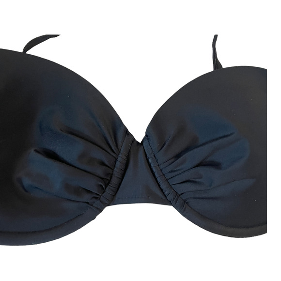 Merona Black Bikini Top Women's Size Small Swimsuit Mix and Match 2 for $25 - Picture 2 of 7